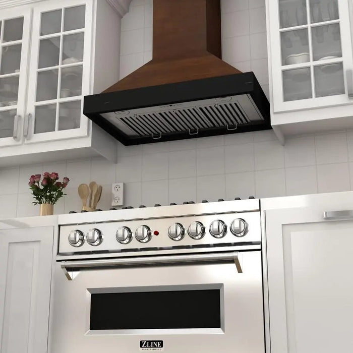 ZLINE 48" Wooden Wall Range Hood, Crown Molding KBAR-48