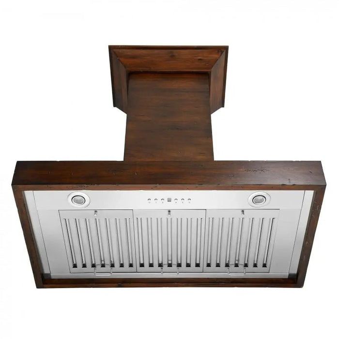 ZLINE 48" Wooden Wall Range Hood in Walnut,  KBRR-48