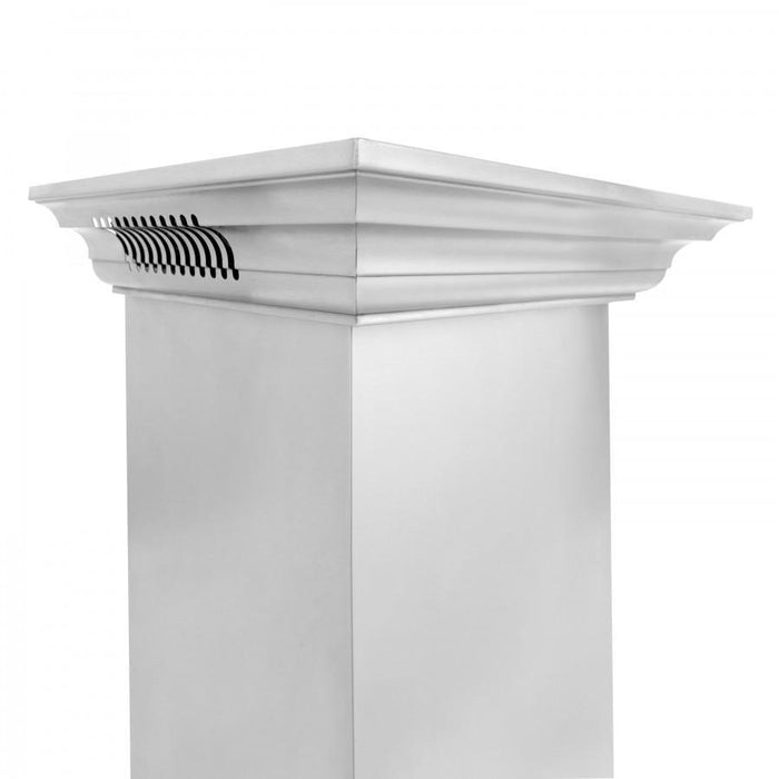 ZLINE 54" Professional Wall Range Hood, Built-in CrownSound® Bluetooth Speakers, 697CRN-BT-54