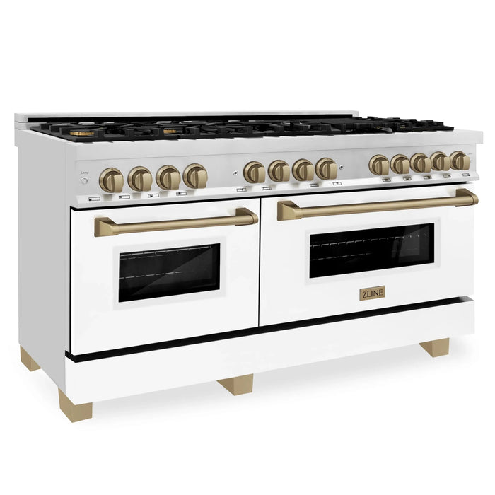 ZLINE 60" Autograph Edition, 7.4 cu. ft. Dual Fuel Range, RAZ-WM-60-CB