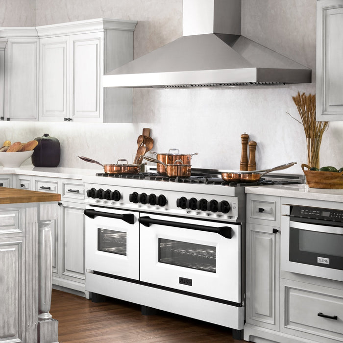 ZLINE 60" Autograph Edition, 7.4 cu. ft. Dual Fuel Range, RAZ-WM-60-MB