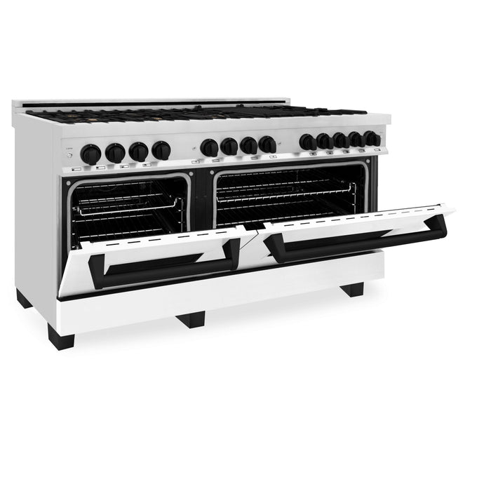 ZLINE 60" Autograph Edition, 7.4 cu. ft. Dual Fuel Range, RAZ-WM-60-MB