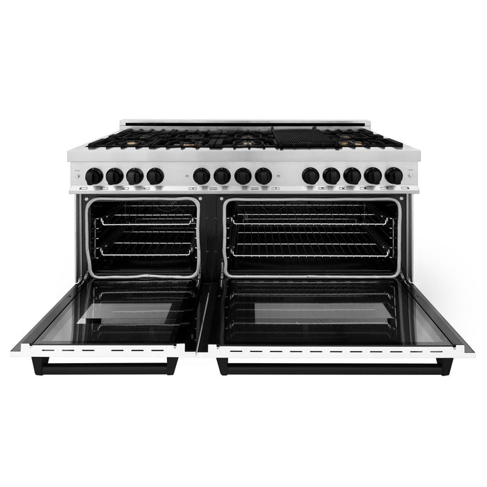 ZLINE 60" Autograph Edition, 7.4 cu. ft. Dual Fuel Range, RAZ-WM-60-MB