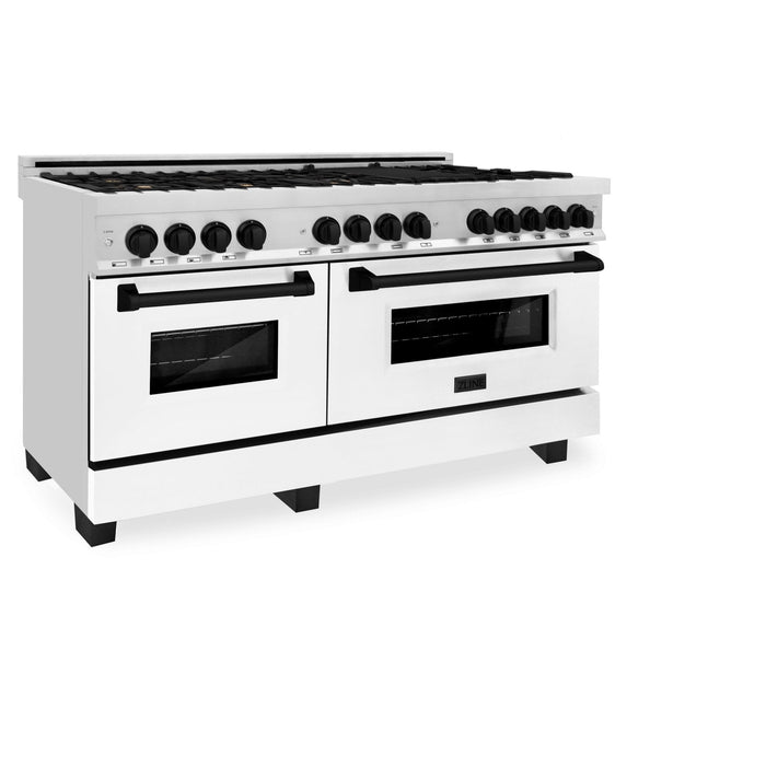 ZLINE 60" Autograph Edition, 7.4 cu. ft. Dual Fuel Range, RAZ-WM-60-MB