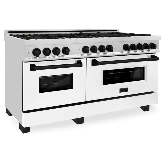 ZLINE 60" Autograph Edition, 7.4 cu. ft. Dual Fuel Range, RAZ-WM-60-MB