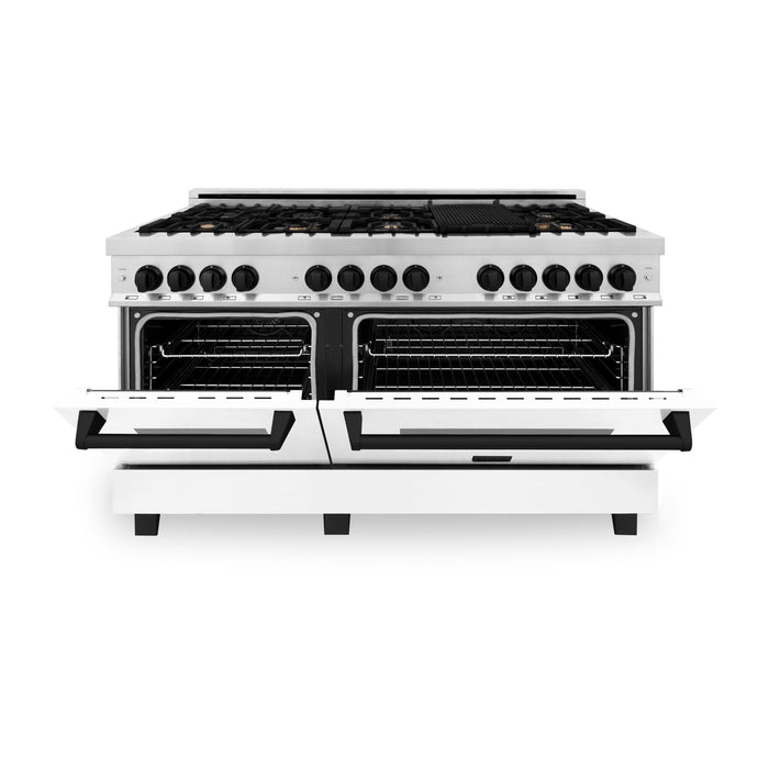 ZLINE 60" Autograph Edition, 7.4 cu. ft. Dual Fuel Range, RAZ-WM-60-MB