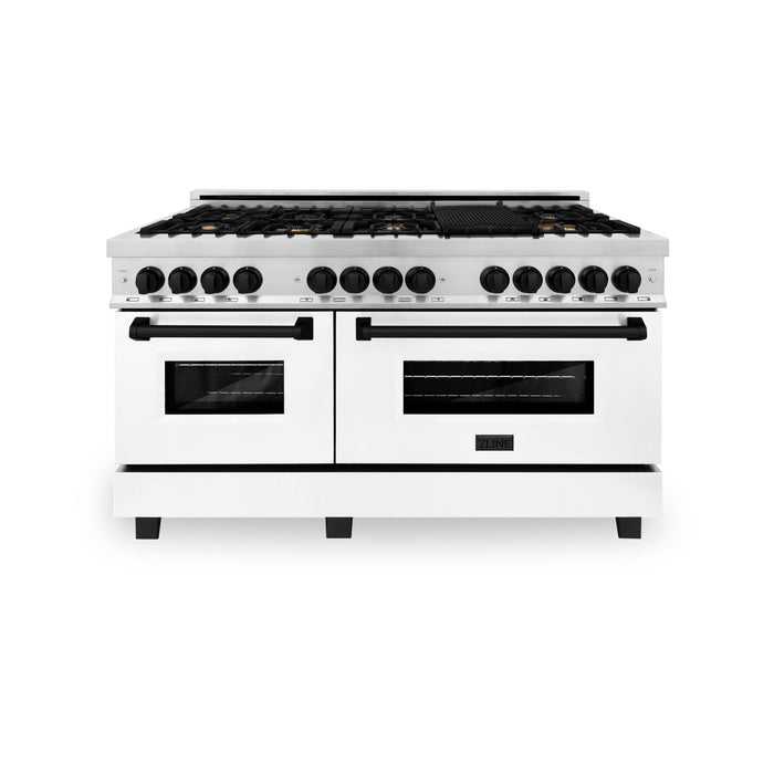 ZLINE 60" Autograph Edition, 7.4 cu. ft. Dual Fuel Range, RAZ-WM-60-MB