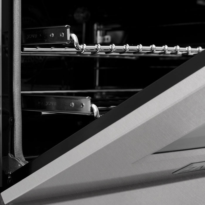 ZLINE 60" Dual Fuel Range, DuraSnow Stainless, RAS-SN-60