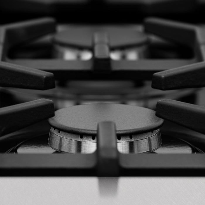 ZLINE 60" Dual Fuel Range, DuraSnow Stainless, RAS-SN-60