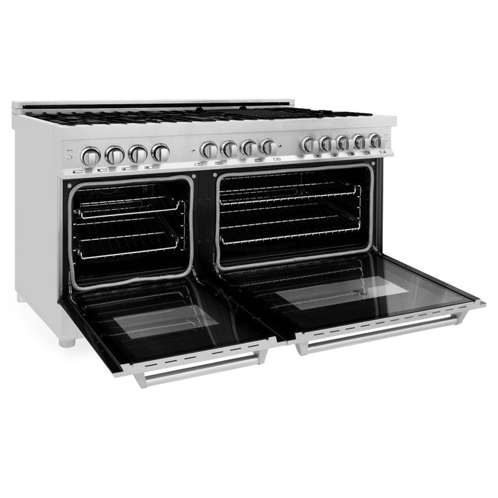 ZLINE 60" Professional Dual Fuel Range In Stainless Steel, RA60