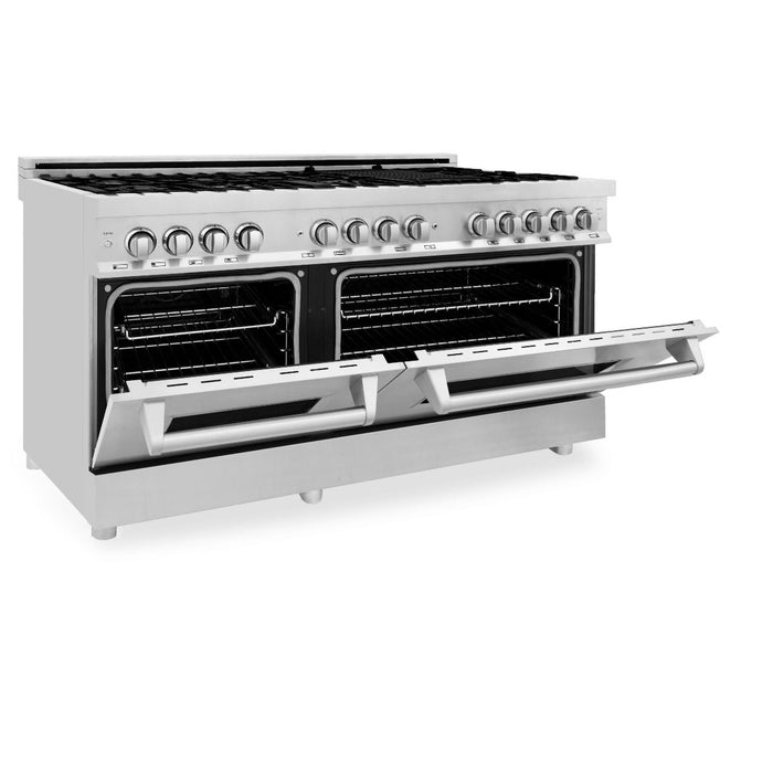 ZLINE 60" Professional Dual Fuel Range In Stainless Steel, RA60