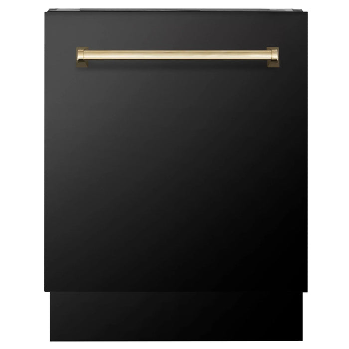 ZLINE Autograph 24" Dishwasher Black Stainless, DWVZ-BS-24-G