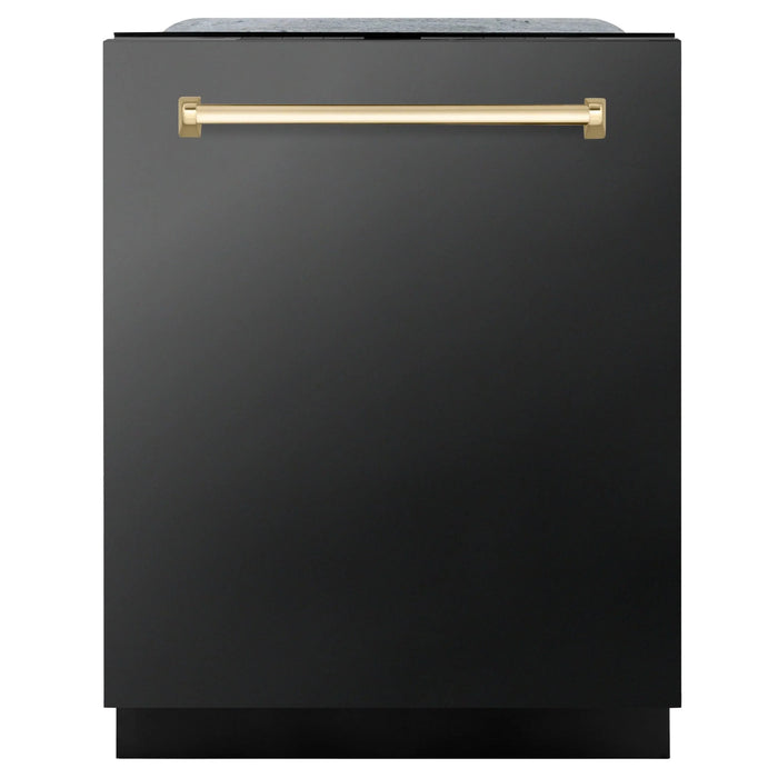 ZLINE Autograph Edition 24" Dishwasher Black Stainless, DWMTZ-BS-24-G