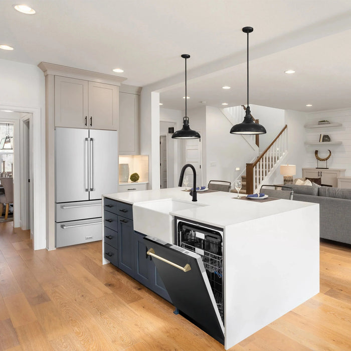 ZLINE Autograph Edition 24" Dishwasher Black Stainless, DWMTZ-BS-24-G