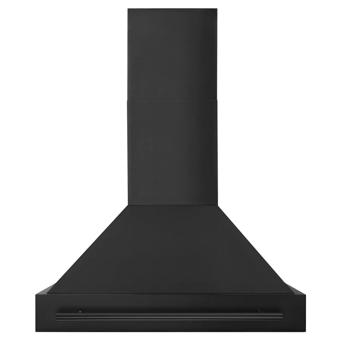 ZLINE Black Stainless Steel Range Hood with Black Stainless Steel Handle - BS655-30-BS