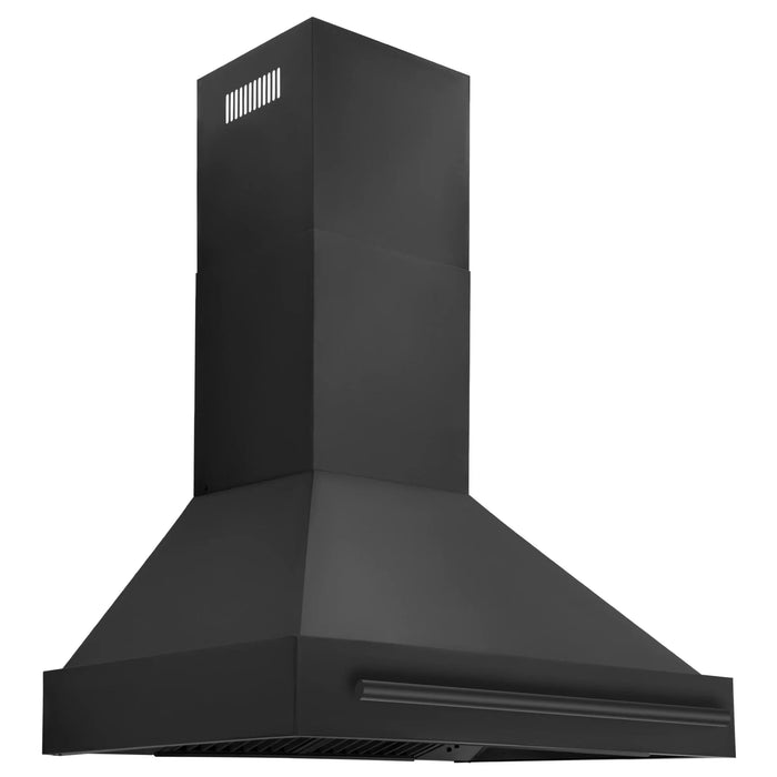 ZLINE Black Stainless Steel Range Hood with Black Stainless Steel Handle - BS655-30-BS