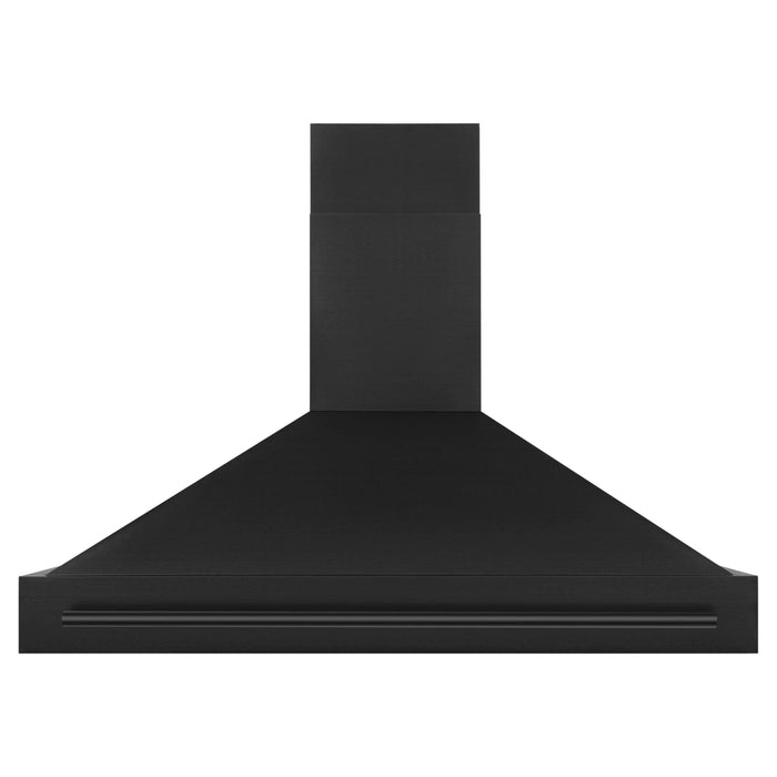 ZLINE Black Stainless Steel Range Hood with Black Stainless Steel Handle - BS655-48-BS