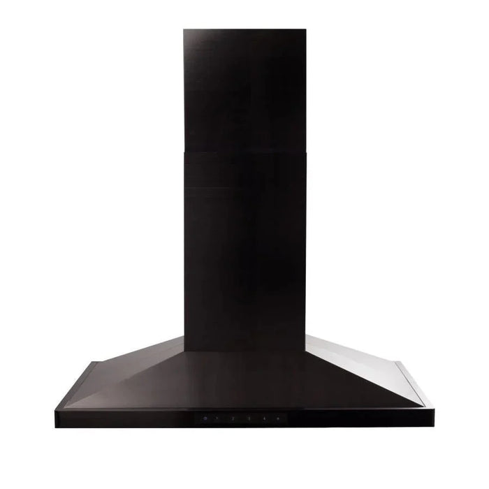 ZLINE Convertible Vent Island Mount Range Hood in Black Stainless Steel BSGL2iN-42