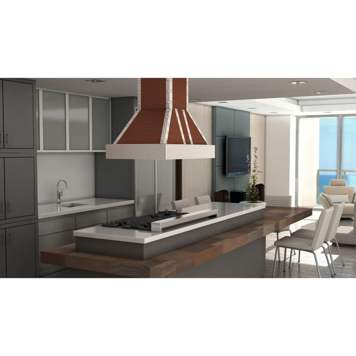 ZLINE 30" Copper Finish Island Range Hood, 655i-CSSSS-30