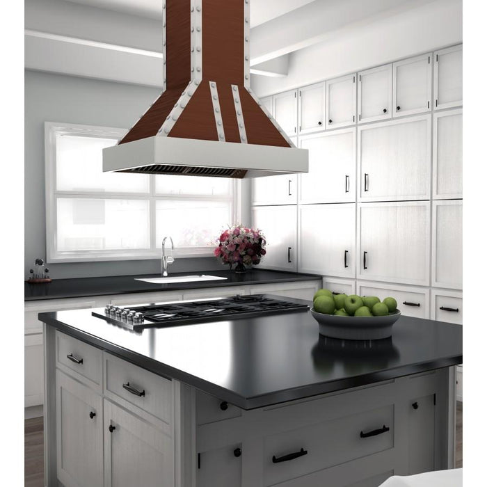 ZLINE 30" Copper Finish Island Range Hood, 655i-CSSSS-30