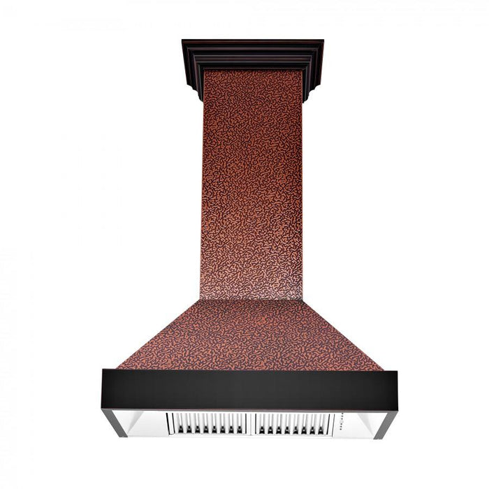 ZLINE 48" Hand-Hammered Copper Finish Wall Range Hood, 655-HBXXX-48