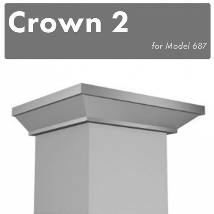 ZLINE Crown Molding #2 for Wall Range Hoods, CM2-687