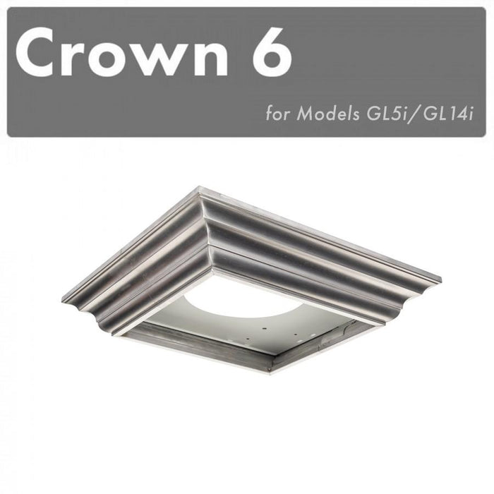 ZLINE Crown Molding #6 for Island Range Hood, CM6-GL5i