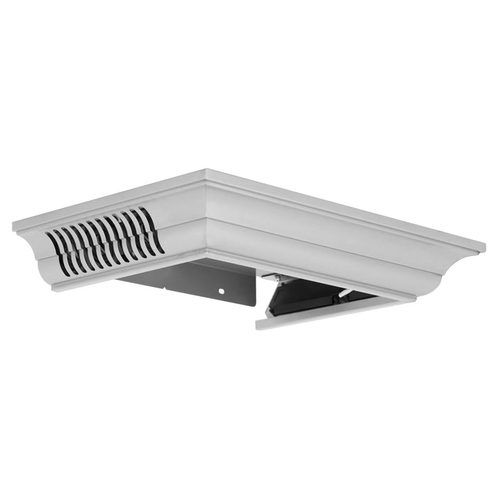 ZLINE Crown Molding in Stainless Steel with Built-in Bluetooth Speakers CM6-BT-KF1/KF2