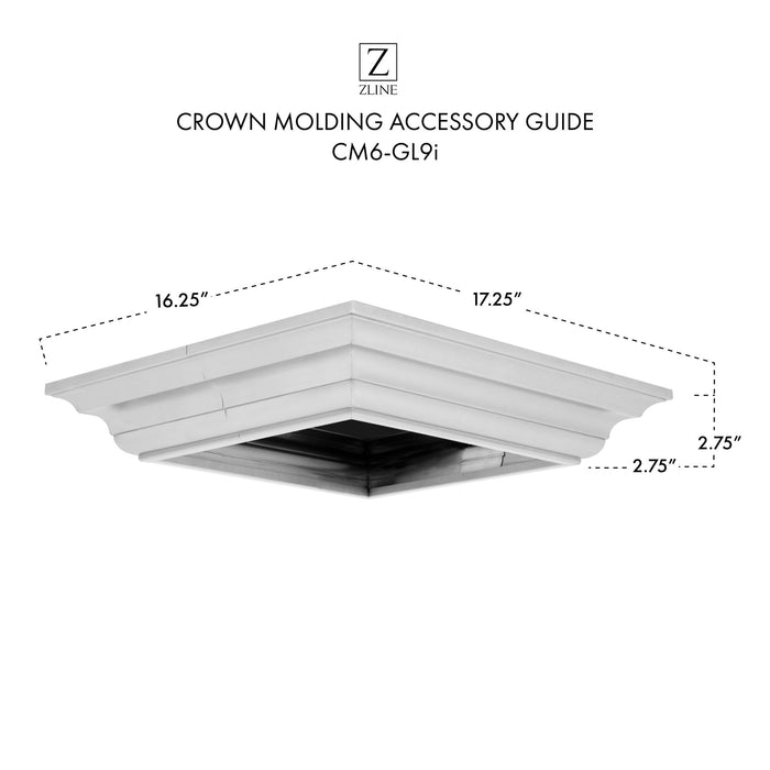 ZLINE Crown Molding Profile 5 for Island Mount Range Hood CM5-697i/KECOMi-304