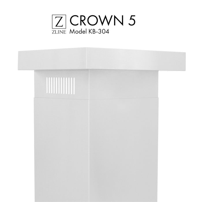 ZLINE Crown Molding Profile 5 for Wall Mount Range Hood CM5-KB-304