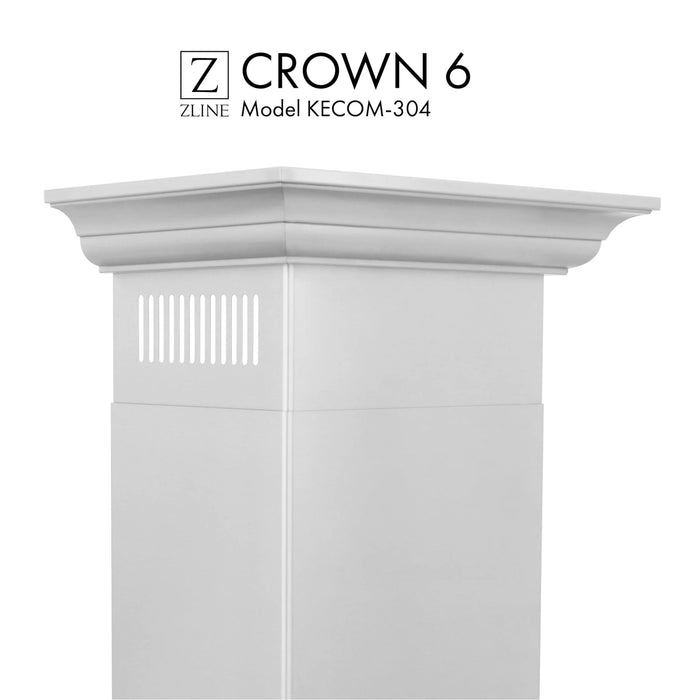 ZLINE Crown Molding Profile 6 for Wall Mount Range Hood CM6-KECOM-304
