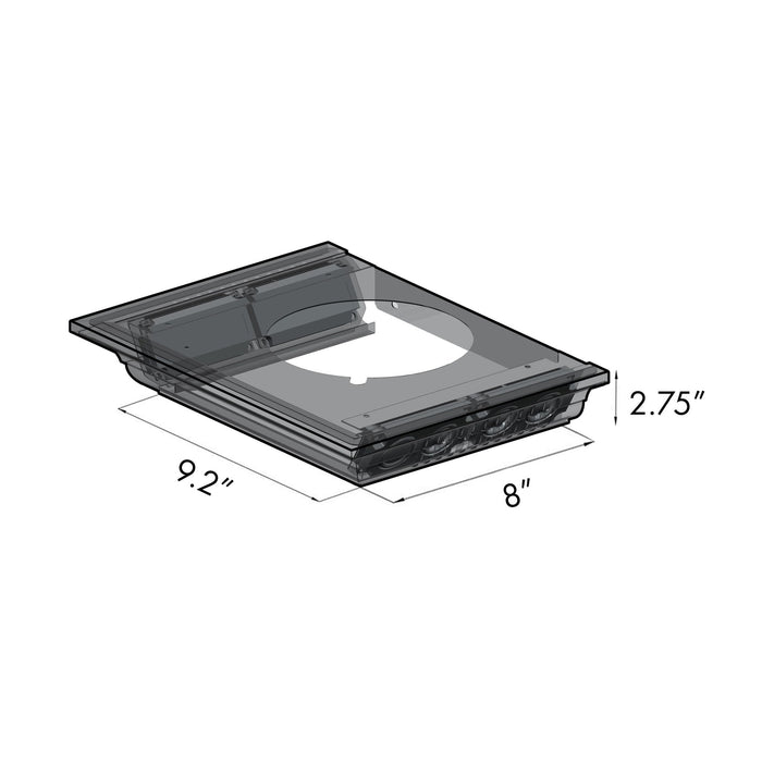 ZLINE Crown Molding With Built-In CrownSound® Bluetooth Speakers (CM6-BT-KB)