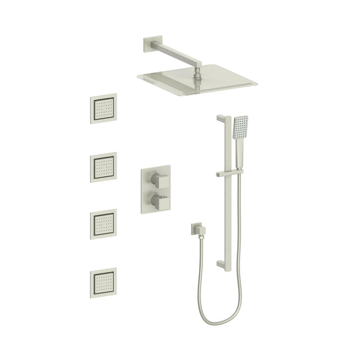 ZLINE Crystal Bay Thermostatic Shower System with Body Jets CBY-SHS-T3-BN