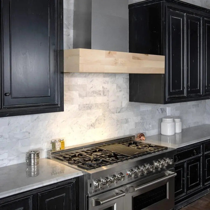 ZLINE 30" Wooden Wall Mount Range Hood, Butcher Block, 681M-30