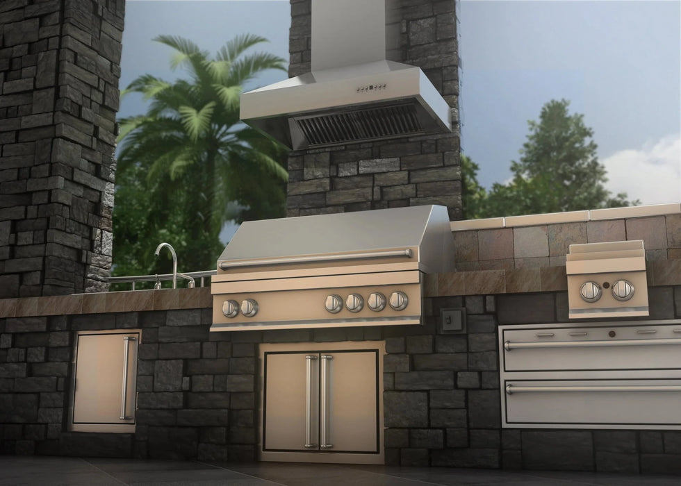 ZLINE Ducted Wall Mount Range Hood in Outdoor Approved Stainless Steel 697-304-60