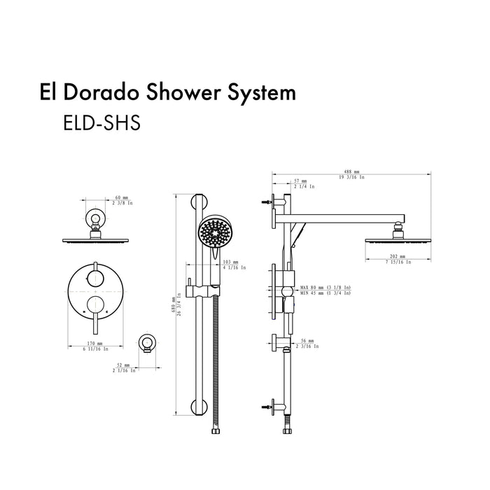 ZLINE El Dorado Shower System ELD-SHS-MB