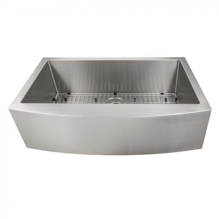ZLINE Farmhouse 33" Single Bowl Apron Sink, Stainless Steel, SAS-33