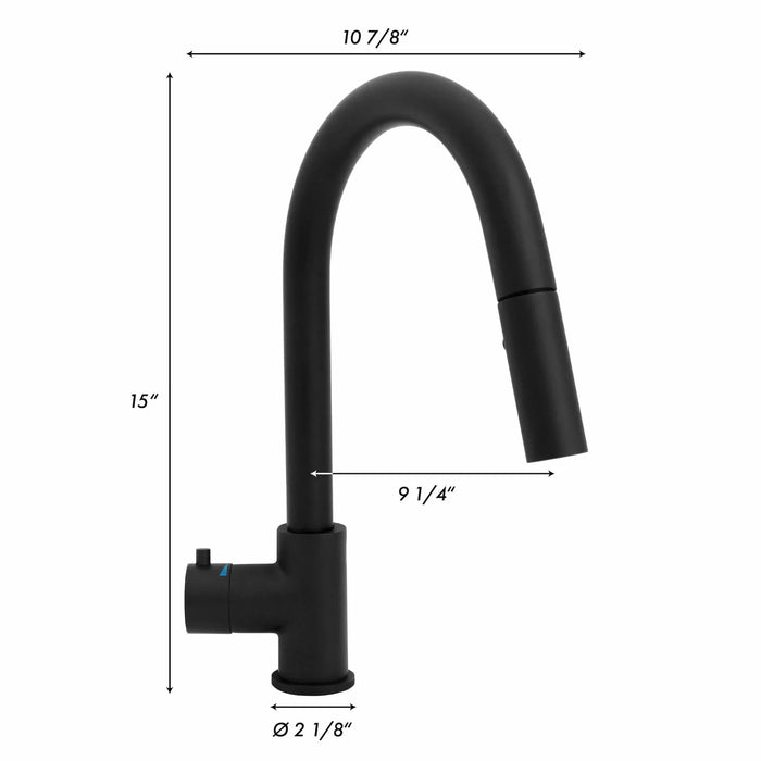 ZLINE Gemini Touchless Kitchen Faucet GEM-KFS-MB
