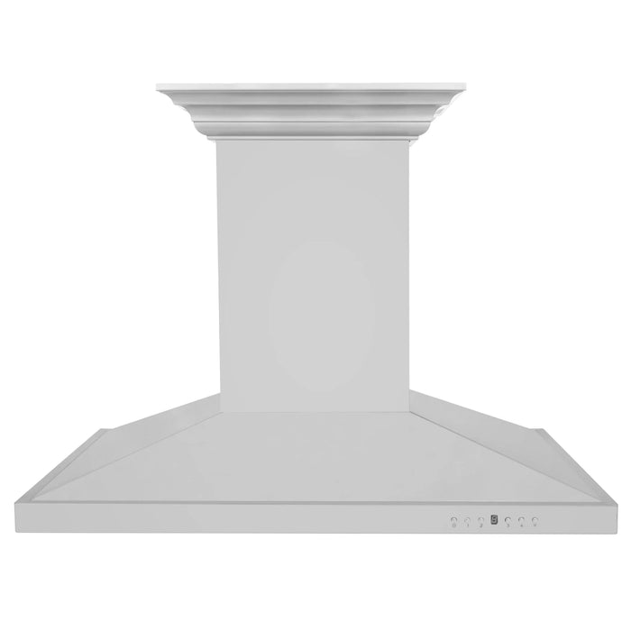 Zline Island Mount Range Hood in Stainless Steel with Built-in ZLINE CrownSound™ Bluetooth Speakers GL2iCRN-BT-48