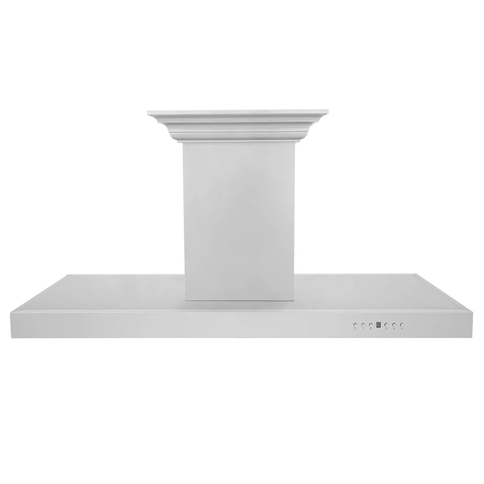 Zline Island Mount Range Hood in Stainless Steel with Built-in ZLINE CrownSound™ Bluetooth Speakers KE2iCRN-BT-36