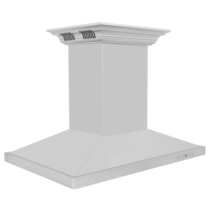 Zline Island Range Hood, Stainless, Bluetooth Speakers GL2iCRN-BT-30