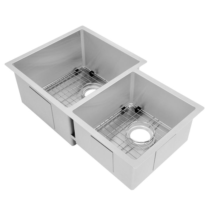 ZLINE Jackson 32" Undermount Double Bowl Sink In Stainless Steel, SRDR-32