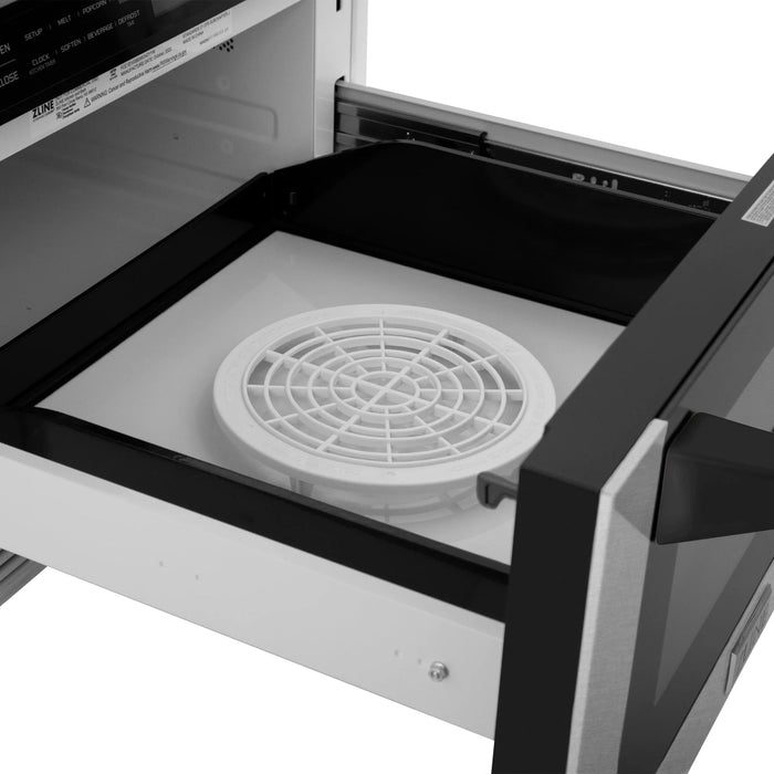 Zline Microwave Drawer, DuraSnow, Matte Black MWDZ-1-SS-H-MB