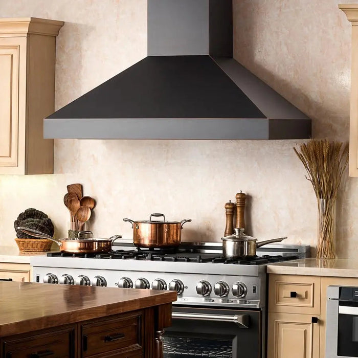 ZLINE 48" Oil-Rubbed Bronze Wall Range Hood, 8667B-48