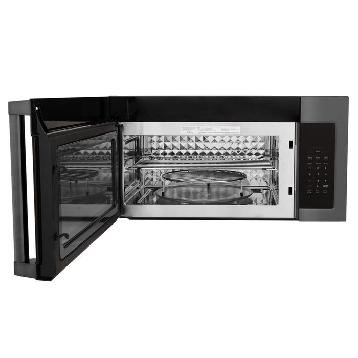 ZLINE Over Range Microwave, Black Stainless MWO-OTR-H-30-BS