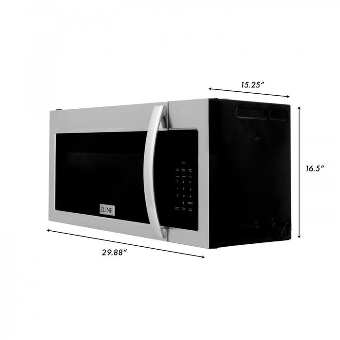 ZLINE Over the Range Microwave Oven in Stainless Steel, MWO-OTR-30