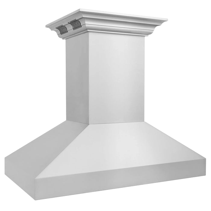 ZLINE Professional Island Mount Range Hood in Stainless Steel with Built-in CrownSound® Bluetooth Speakers 597iCRN-BT-36