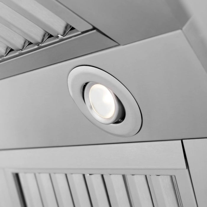 ZLINE Professional Island Mount Range Hood in Stainless Steel with Built-in CrownSound® Bluetooth Speakers 597iCRN-BT-36