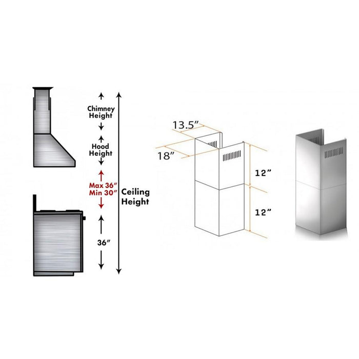 ZLINE Short Kit for 8' Ceilings, SK-687