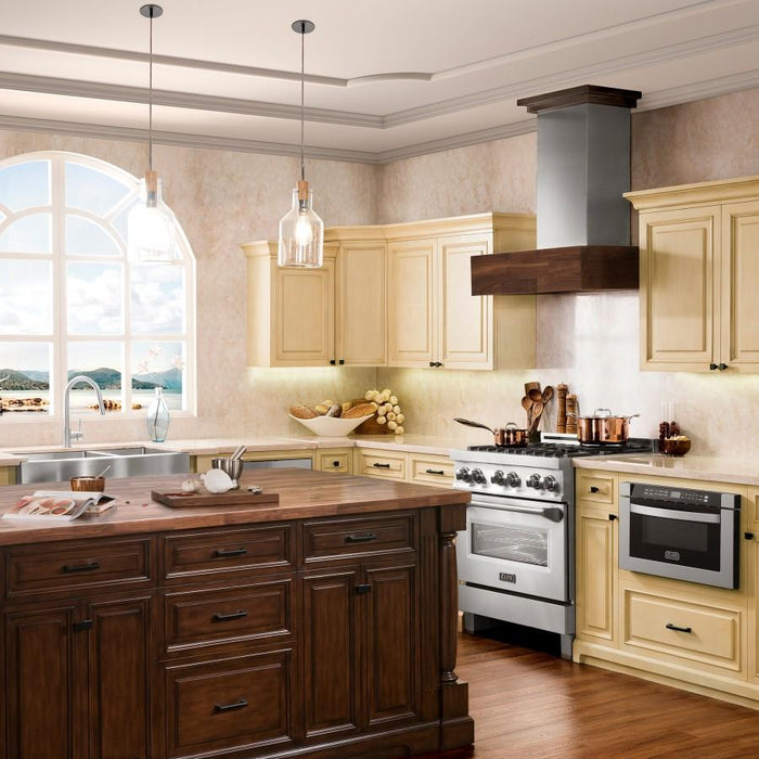 ZLINE 48" Remote Blower Wooden Wall Range Hood, 681W-RD-48